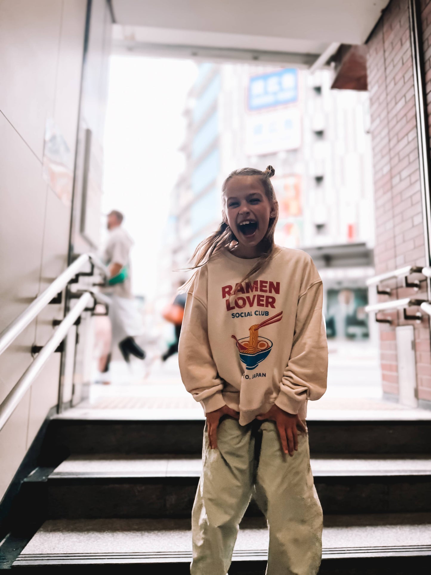 RAMEN LOVER SOCIAL CLUB pullover| oversized drop shoulder | KIDS