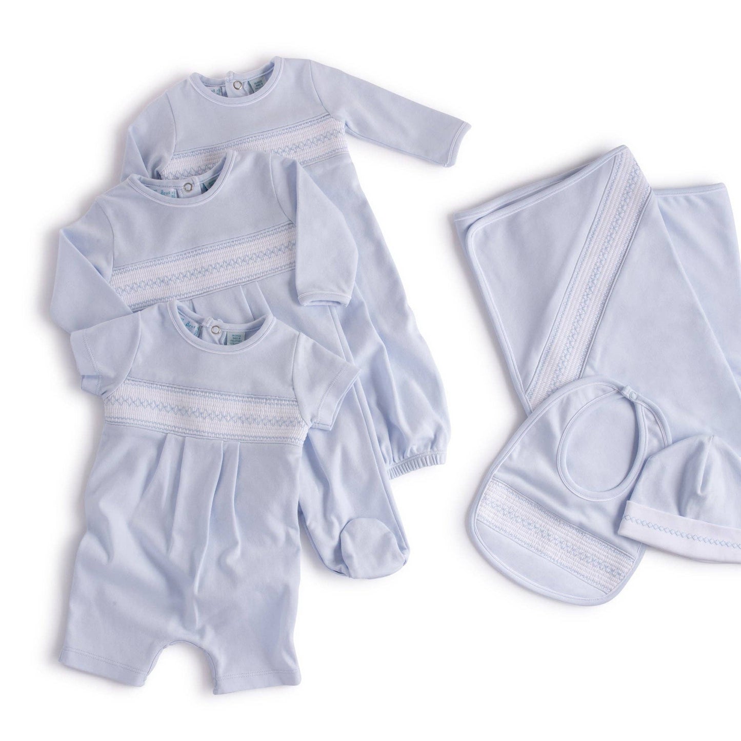 Baby Boy's Smocked Argyle Blanket