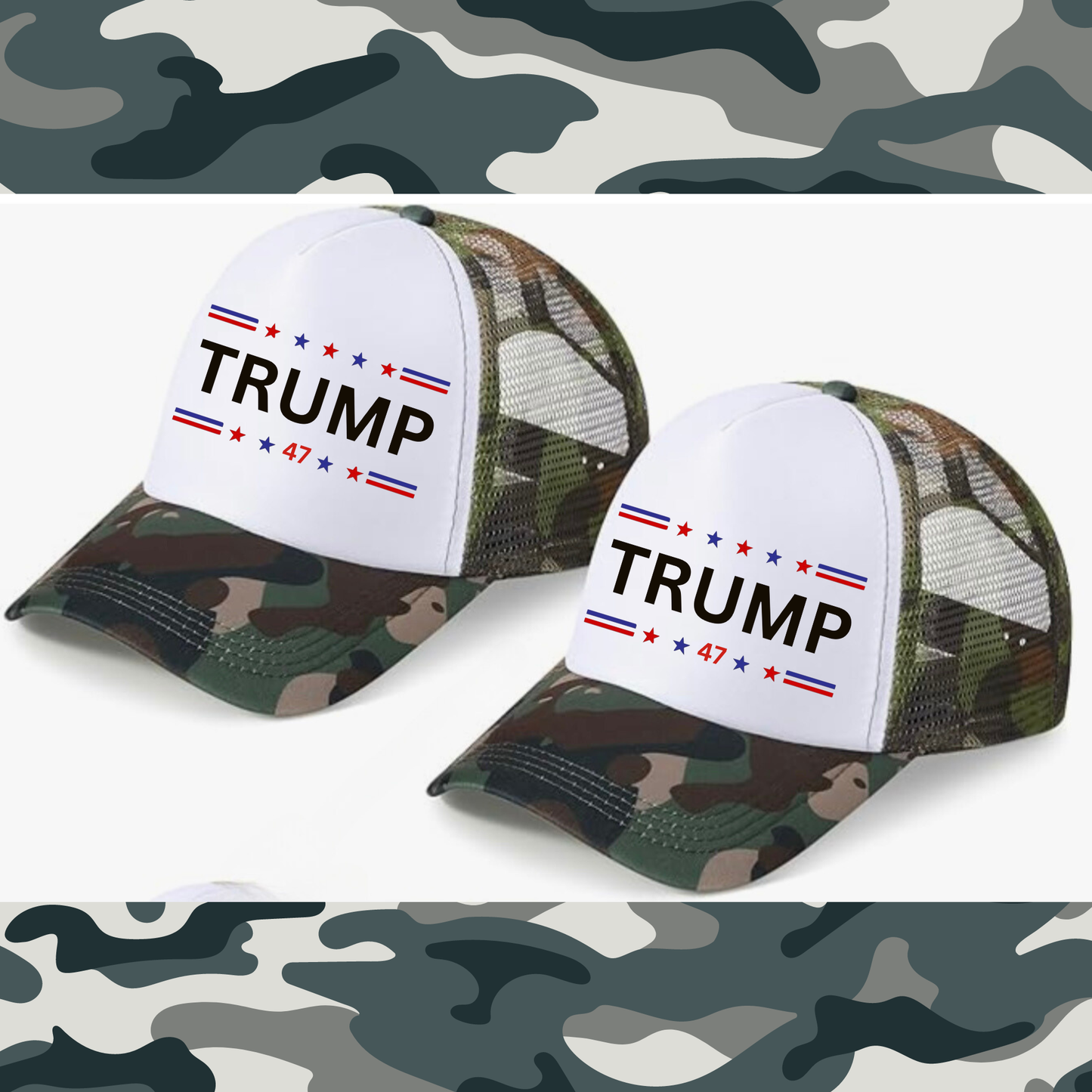 Trump 2024 Camo Trucker Hat