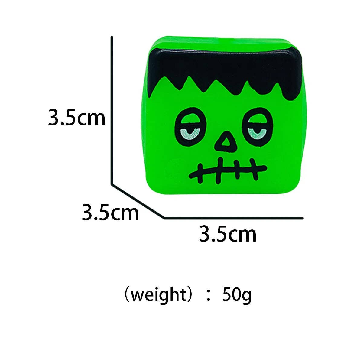 Halloween Mini Ice Cube TPR Squishy Slow-Rising Stress Relief Toy