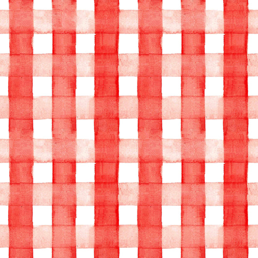 Red Gingham Wrapping Paper Sheets