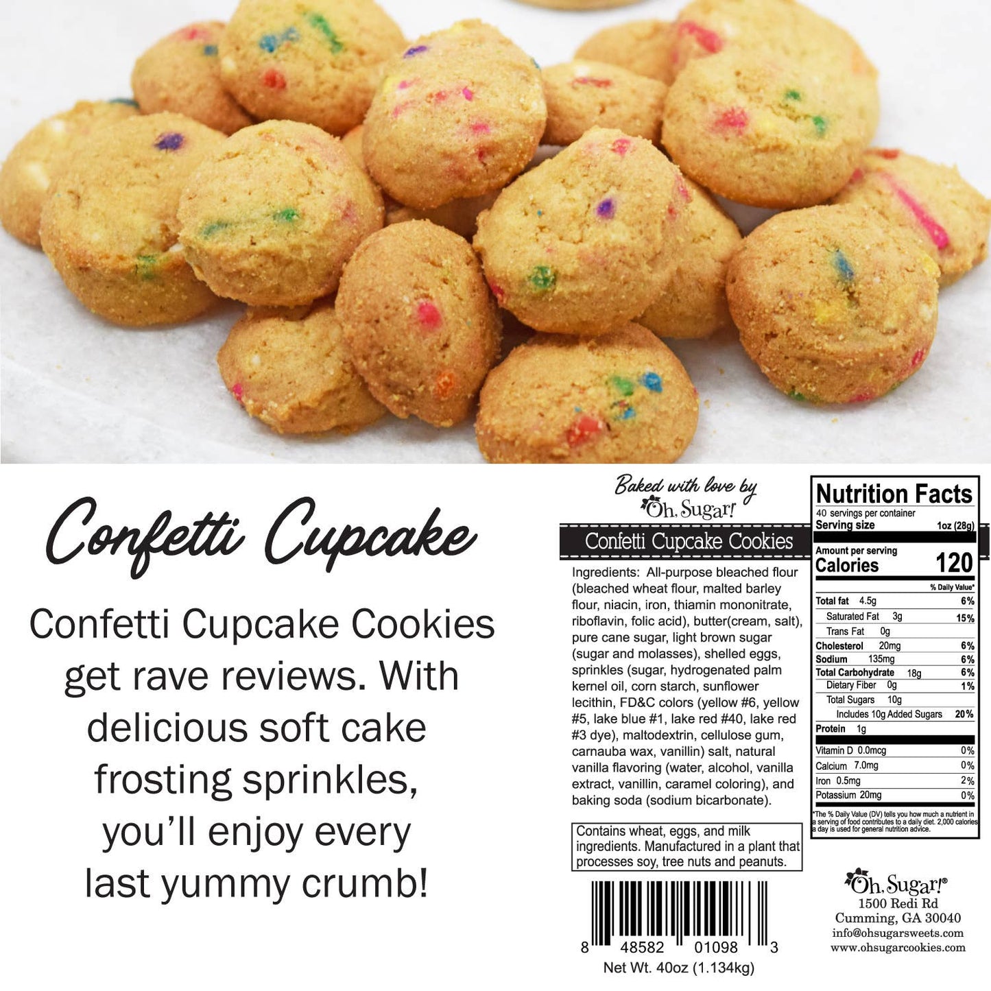 Cookie Jar - Life is Short, Eat Cookies - Gallon