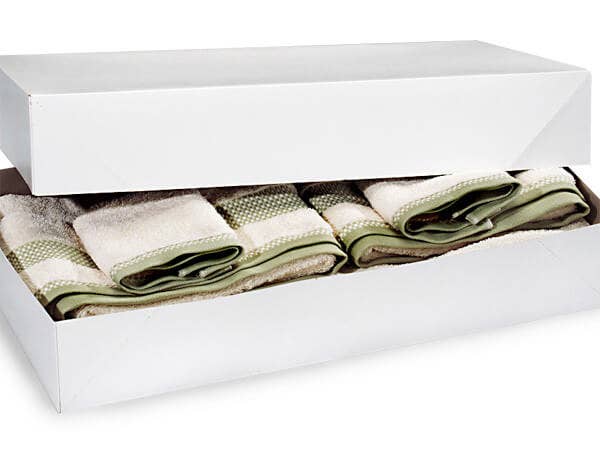 Recycled White Apparel Gift Boxes