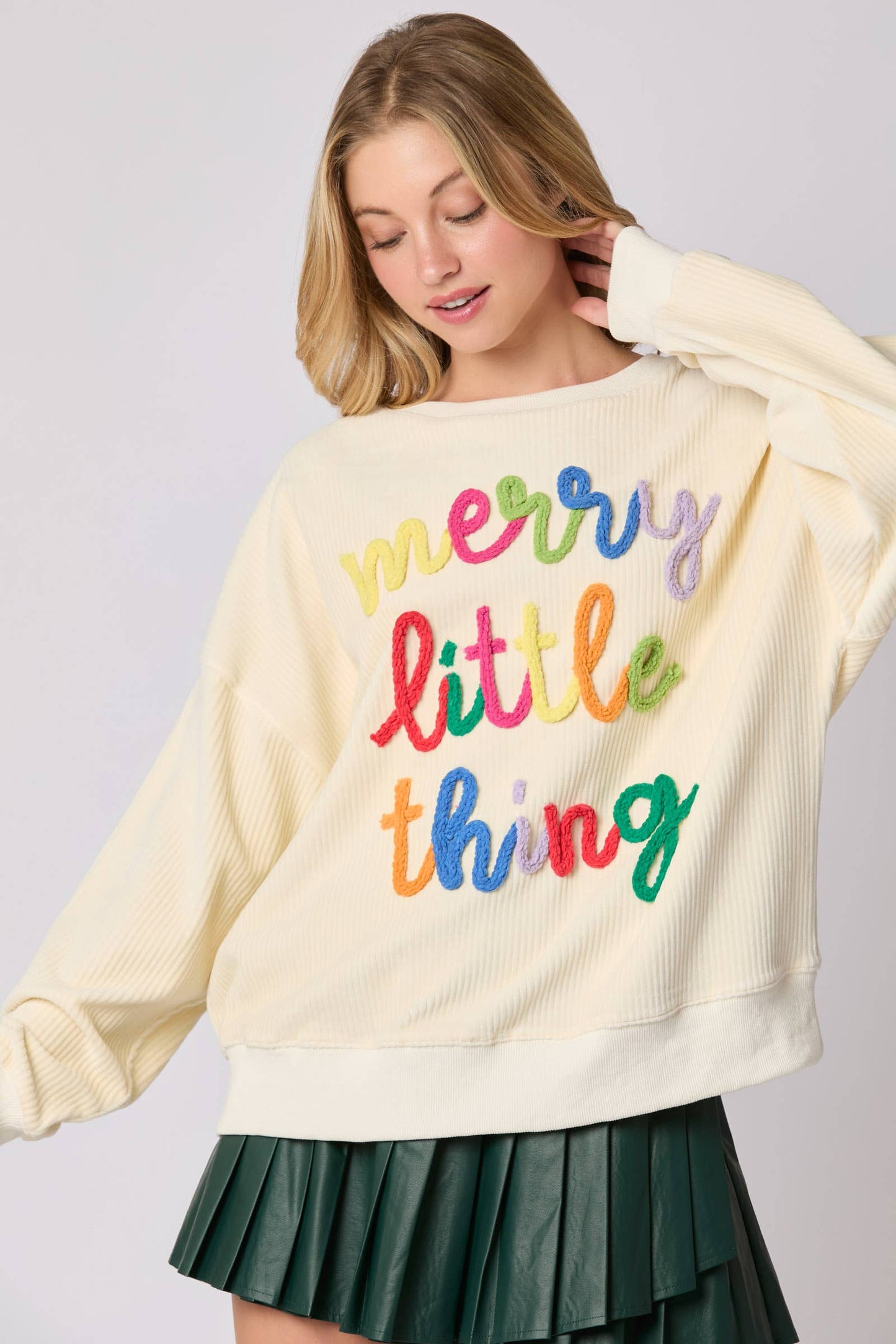 Multi Color Embroidery Sweatshirts