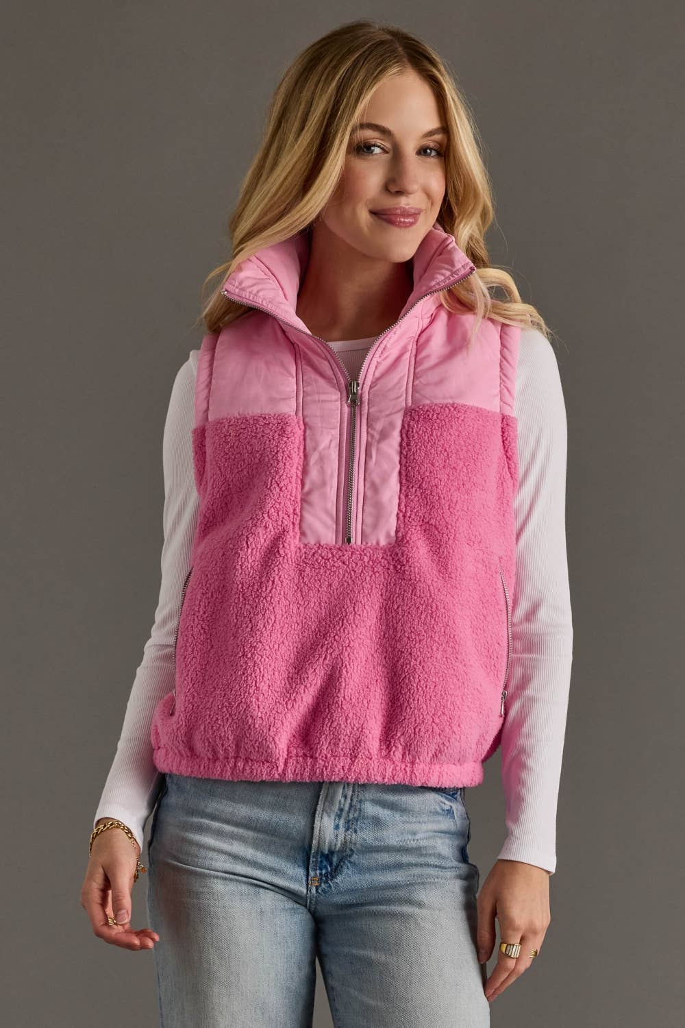 Lt. Pink & Pink Vest