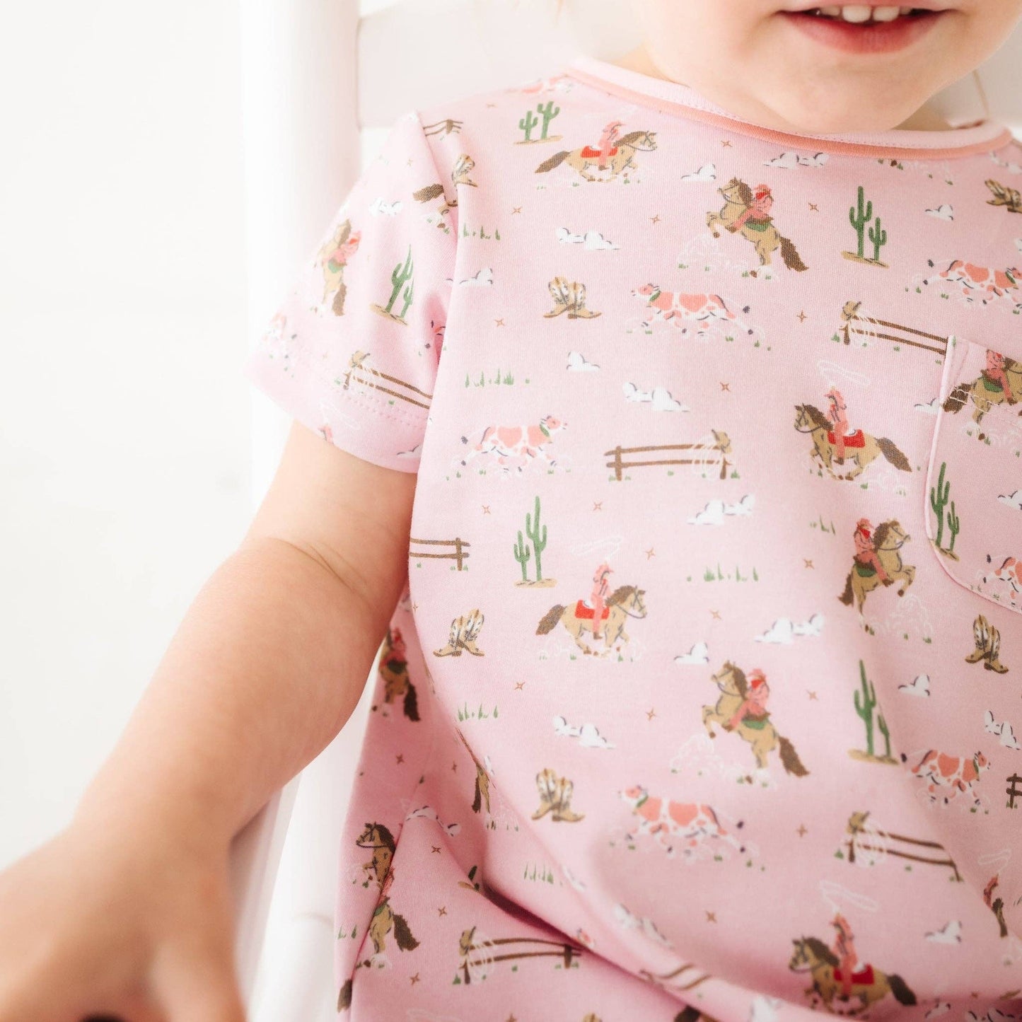 Little Wranglers Nightdress - Dusty Rose