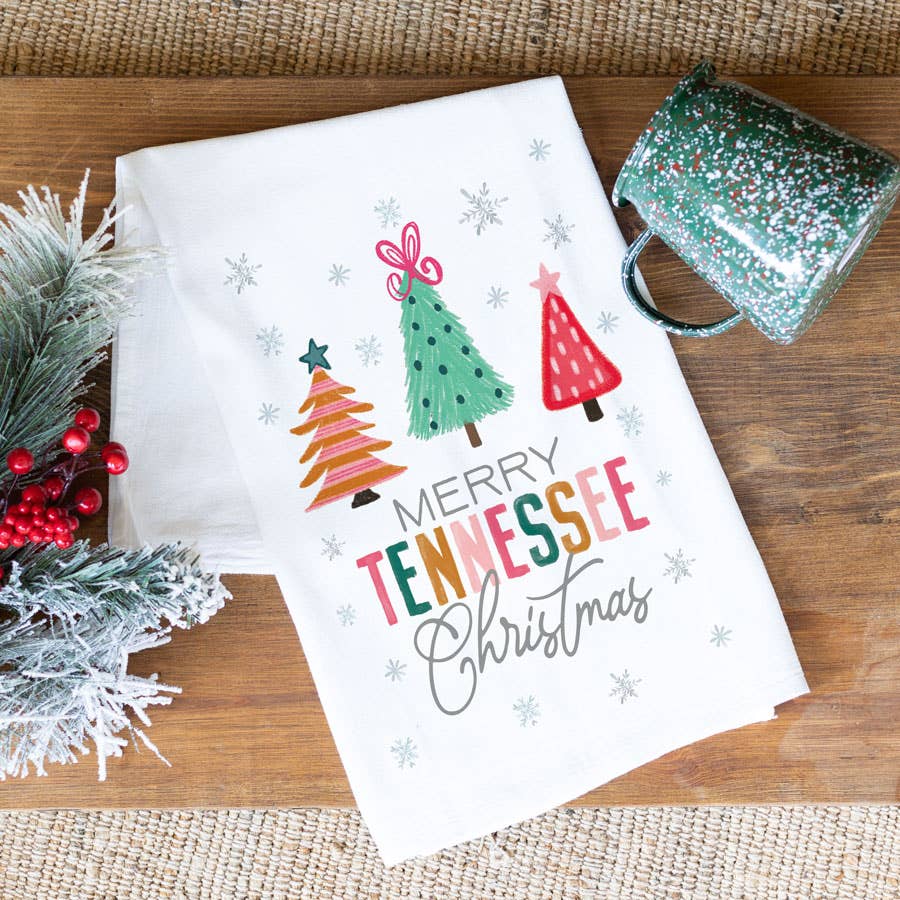 State Products, Kitchen Towel, Christmas Decor, Custom Towel