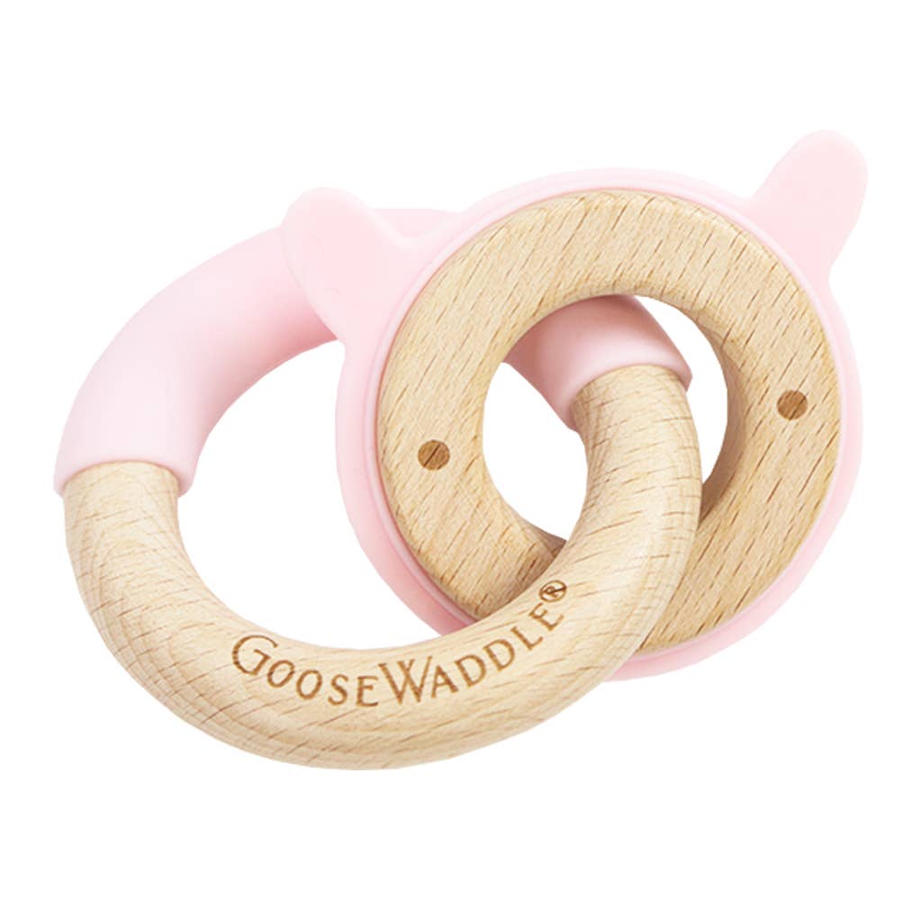 Silicone + Wood Double Teether