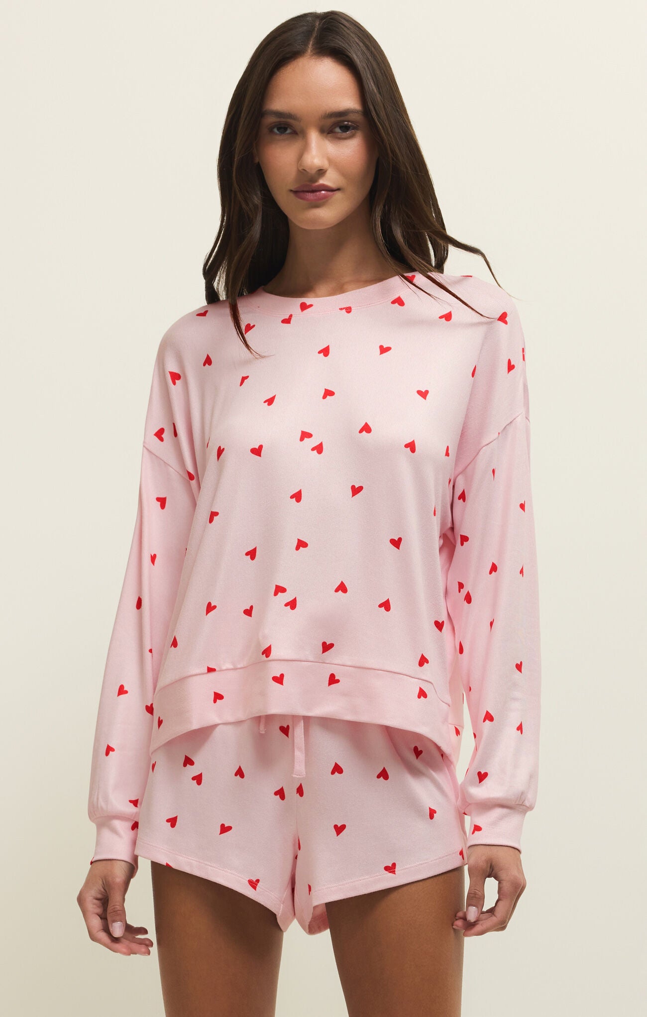 Z Supply Mira Heart LS Top