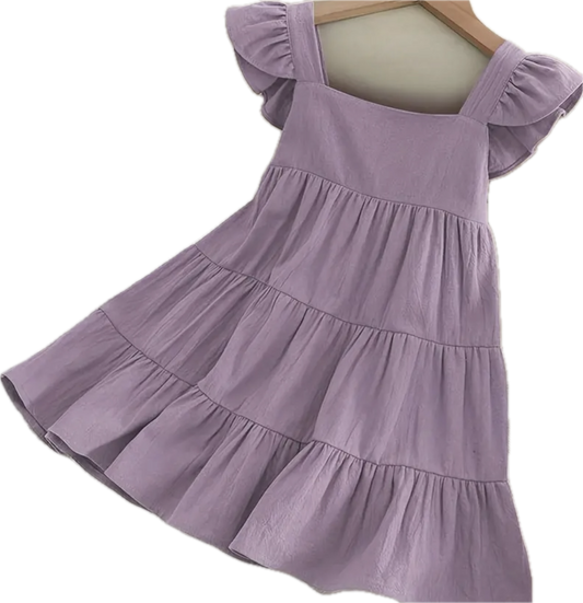 Ruffled Sleeve Dress