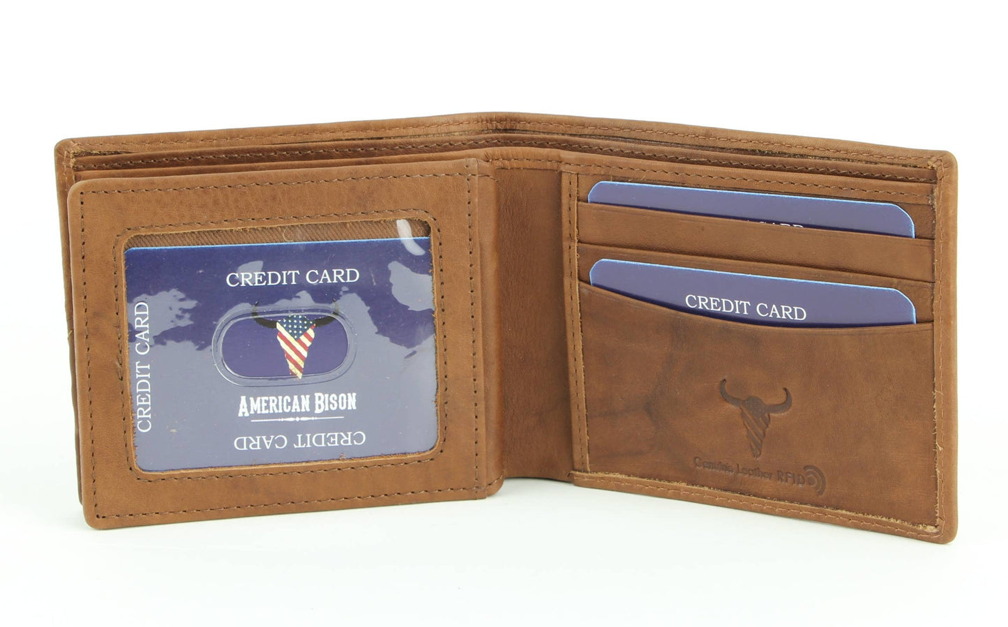 RFID Bifold w/Center I.D. Flap & Corner Contrast Notch 15715