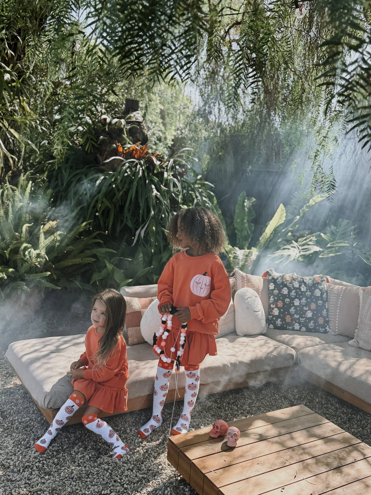 'TIS THE SEASON TO BE SPOOKY | FRONT + BACK PRINT | oversized  drop shoulder | KIDS
