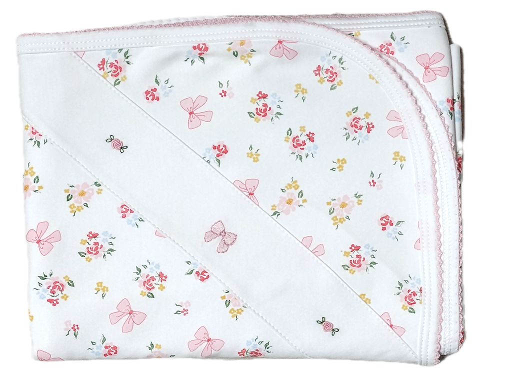 Bows and flowers blanket