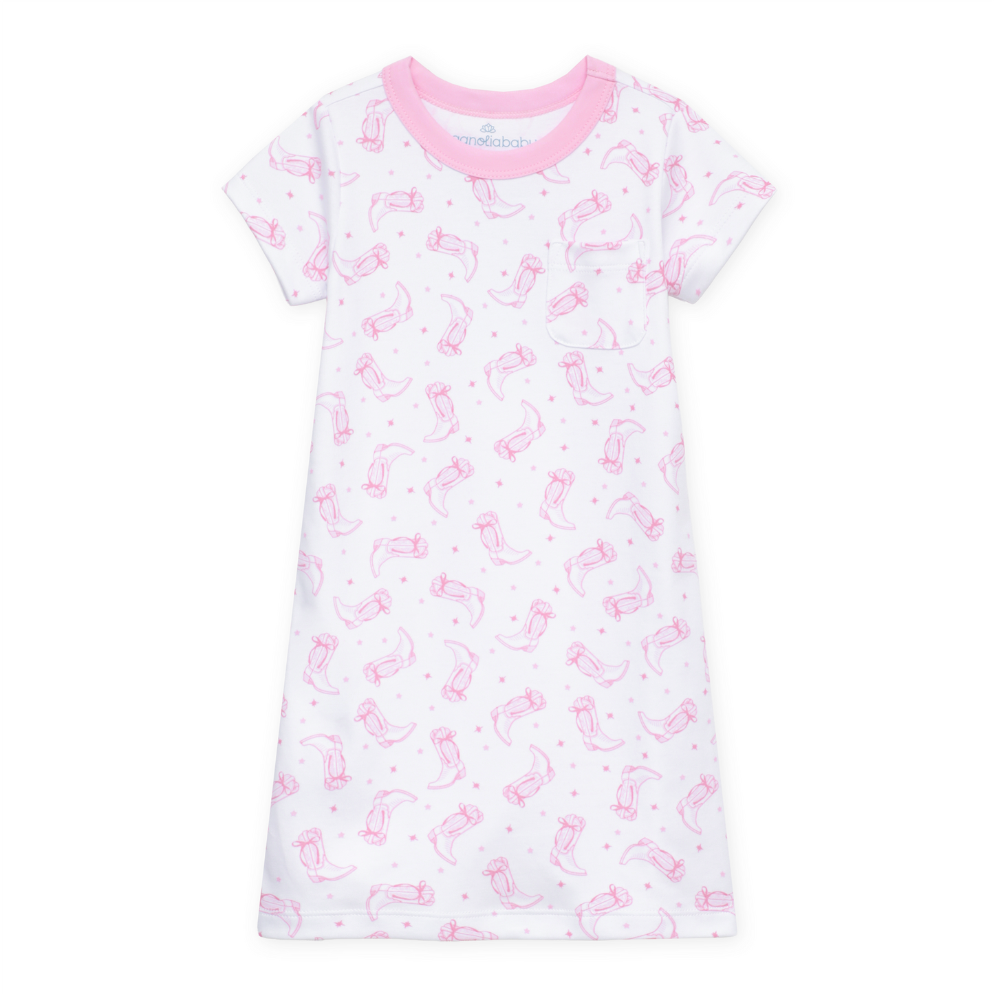 Darling Cowboy Boots Nightdress - Pink