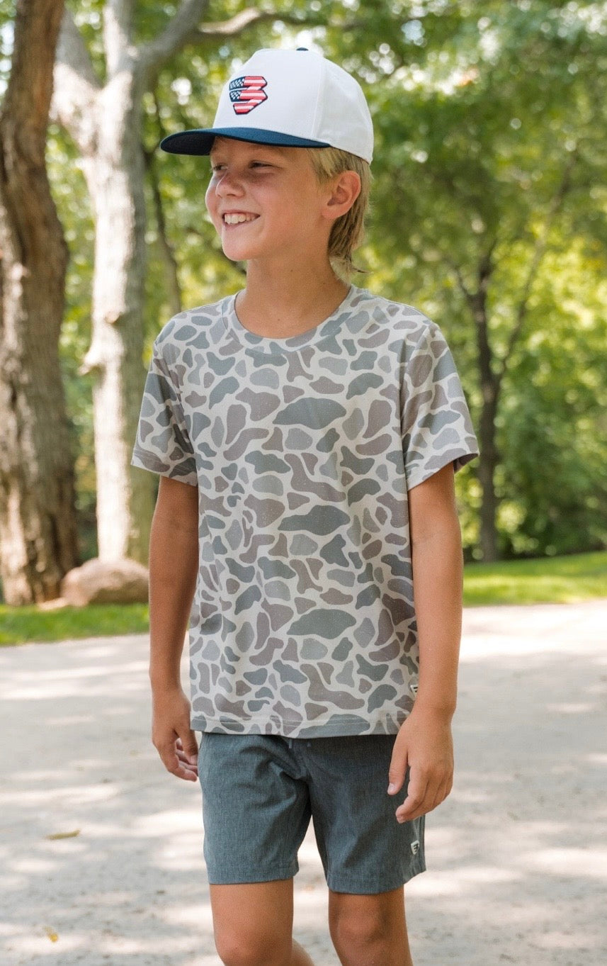 Burlebo Youth Classic Deer Camo Go To Tee