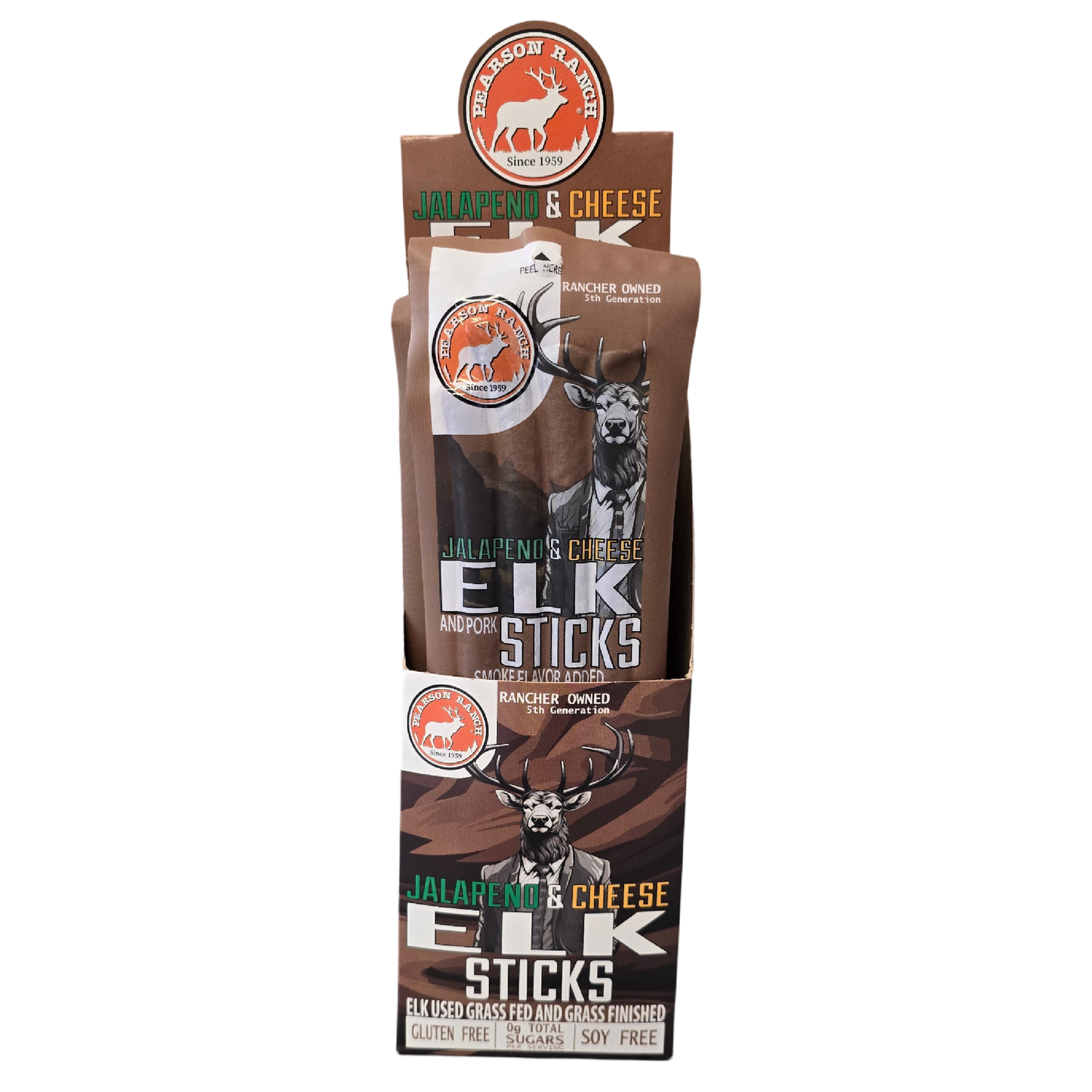 Elk Jalapeno Cheese Snack Stick