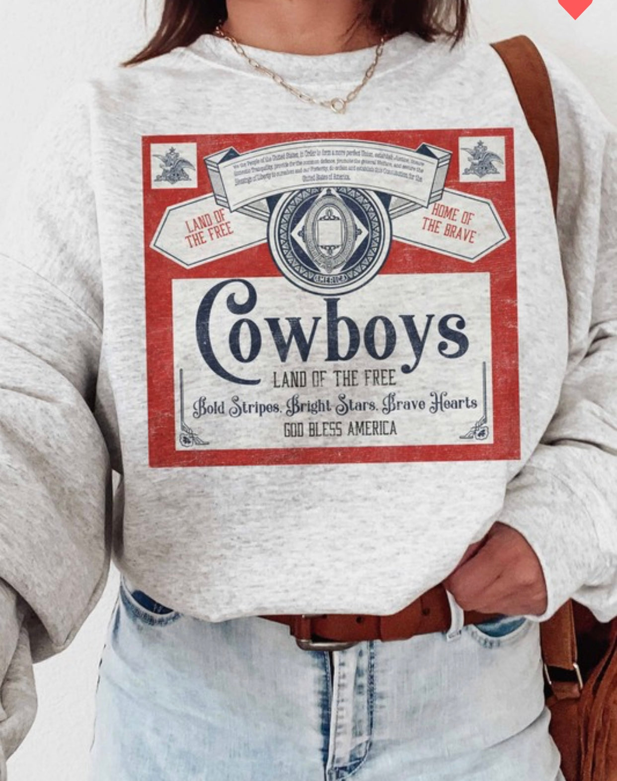 “Cowboys Land of the Free” Sweatshirt