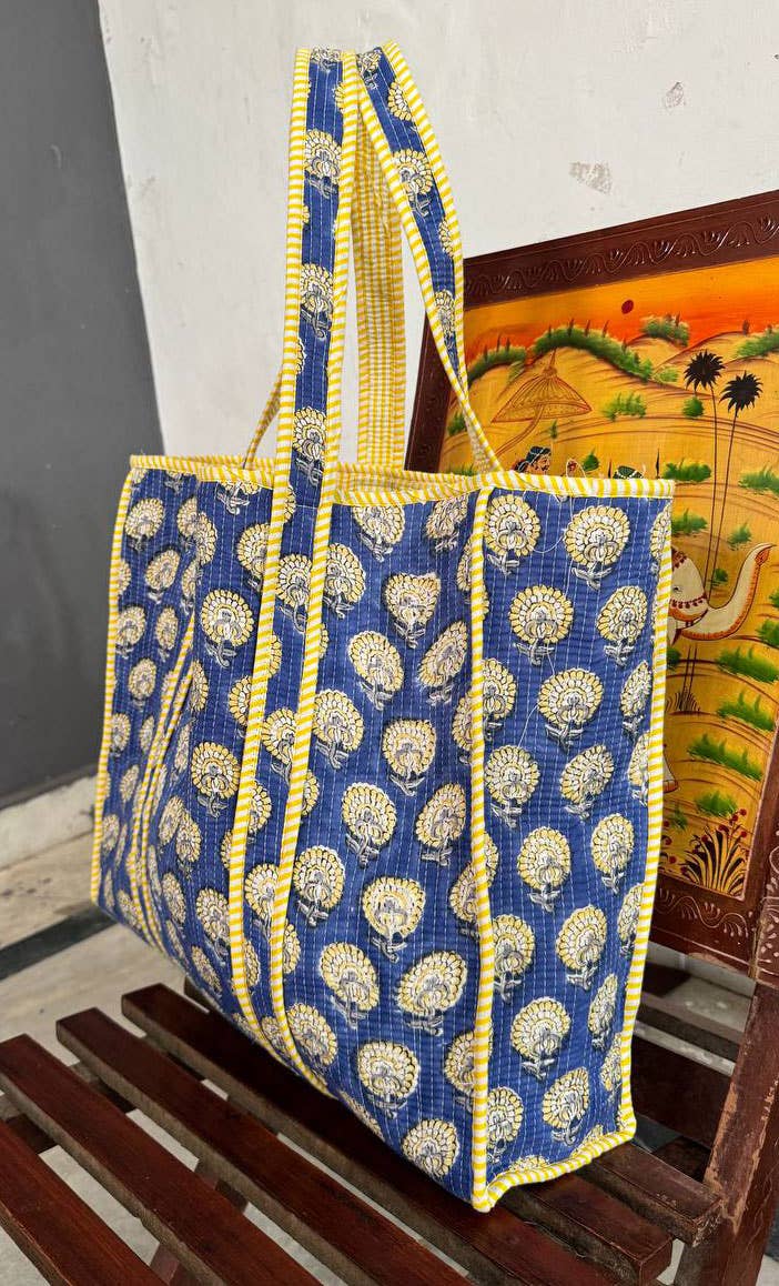 Printed Shoulder Cotton Quilted Bag