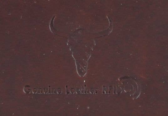 American Bison RFID Leather Card Case 8035