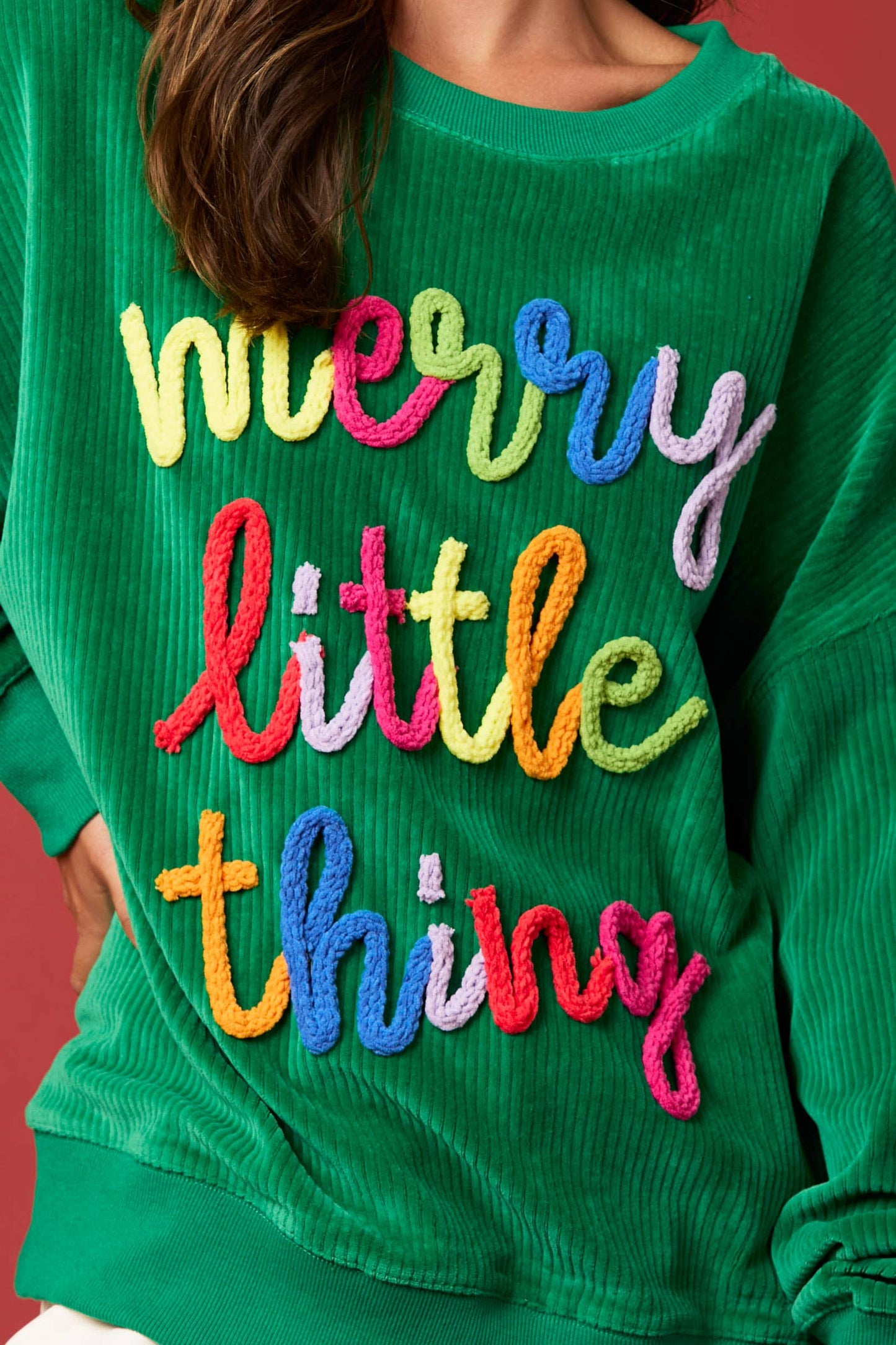 Multi Color Embroidery Sweatshirts