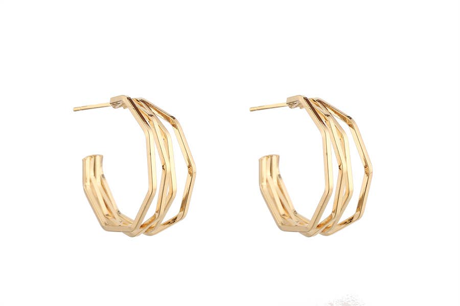 Curved Hoop Earring