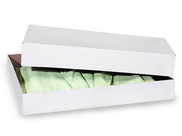 Recycled White Apparel Gift Boxes