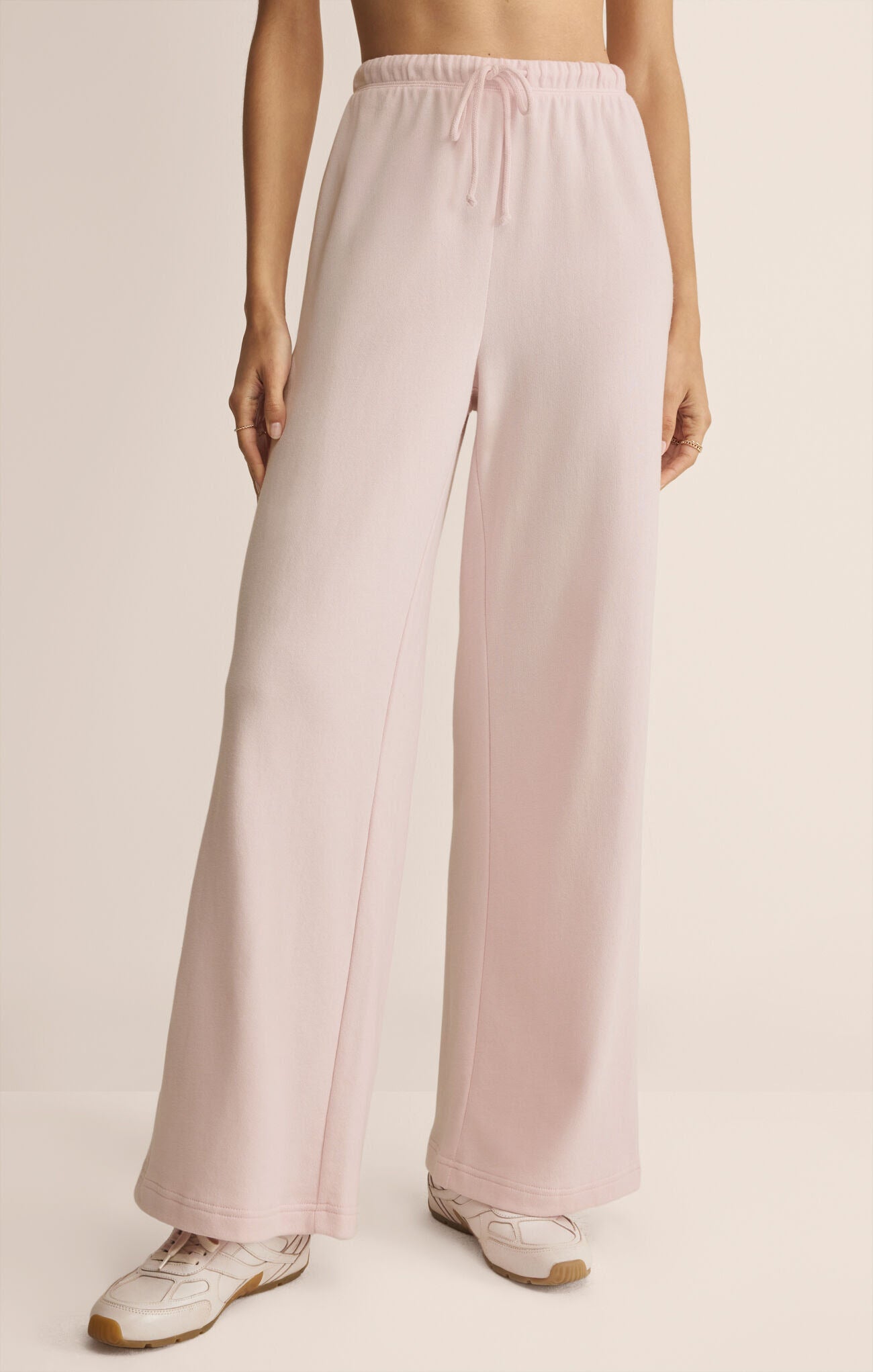 Z Supply Take All Sweatpants-Pink