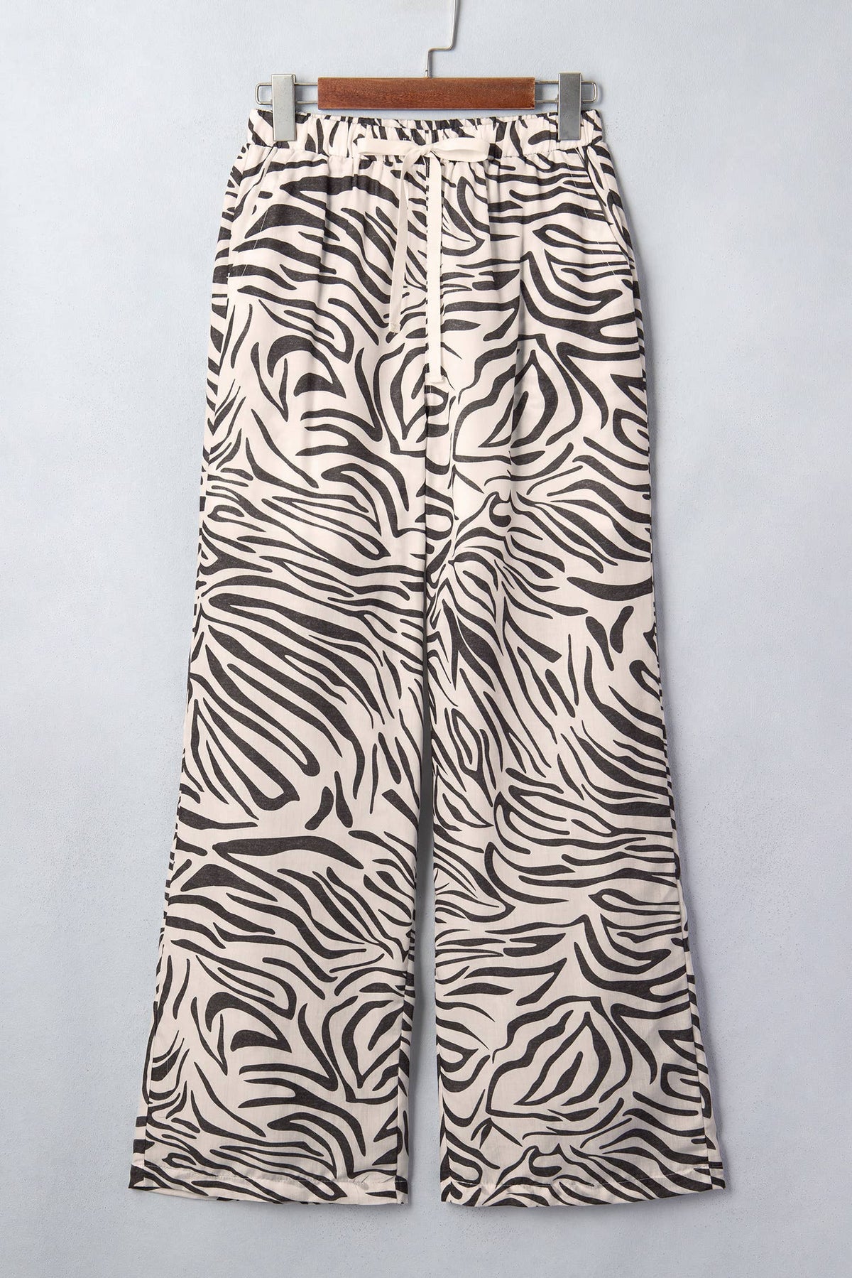 LAS Western Zebra Elastic Waist Pocket Pants (S-XL)