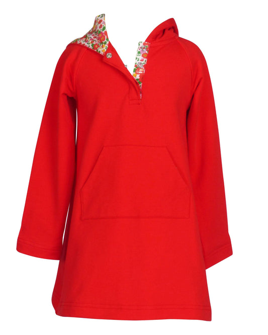 Evergreen Floral - Hoxie Hooded Dress