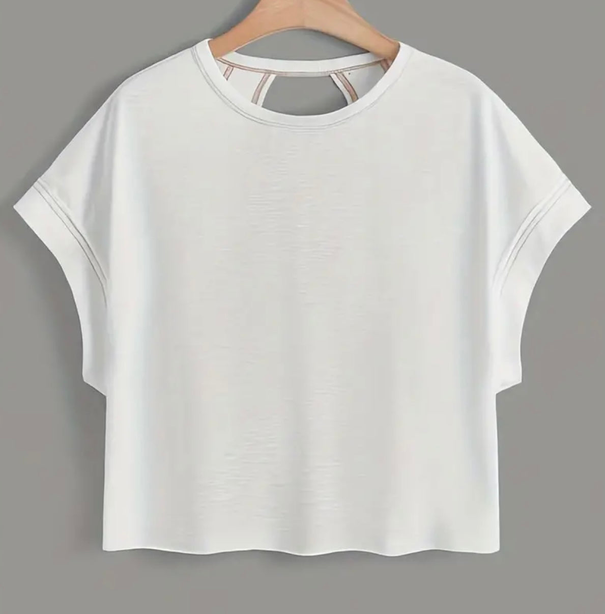 Tee with Crisscross Back