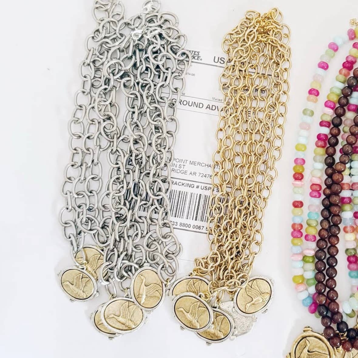 The Mixed Metal Signature Duck Necklace by MC