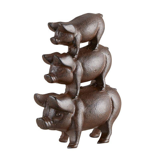 Cast Iron Decor - Three Pigs