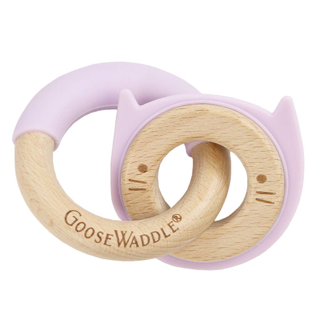 Silicone + Wood Double Teether