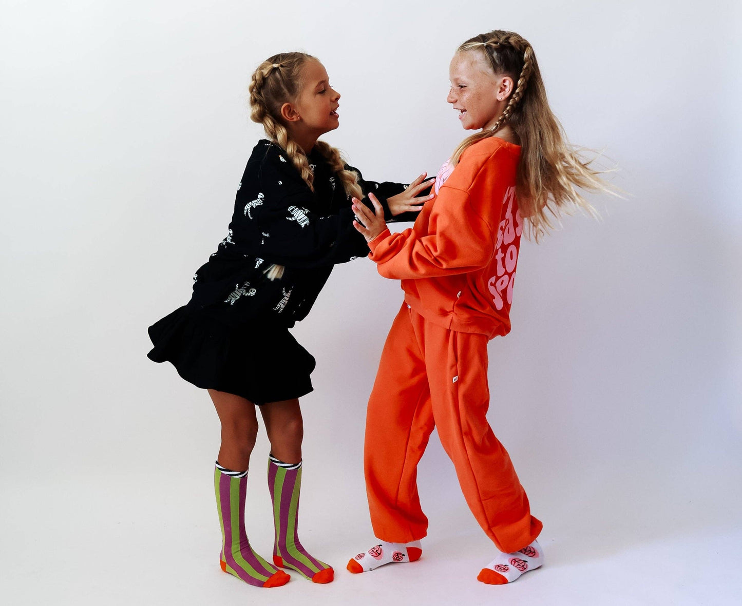 'TIS THE SEASON TO BE SPOOKY | FRONT + BACK PRINT | oversized  drop shoulder | KIDS