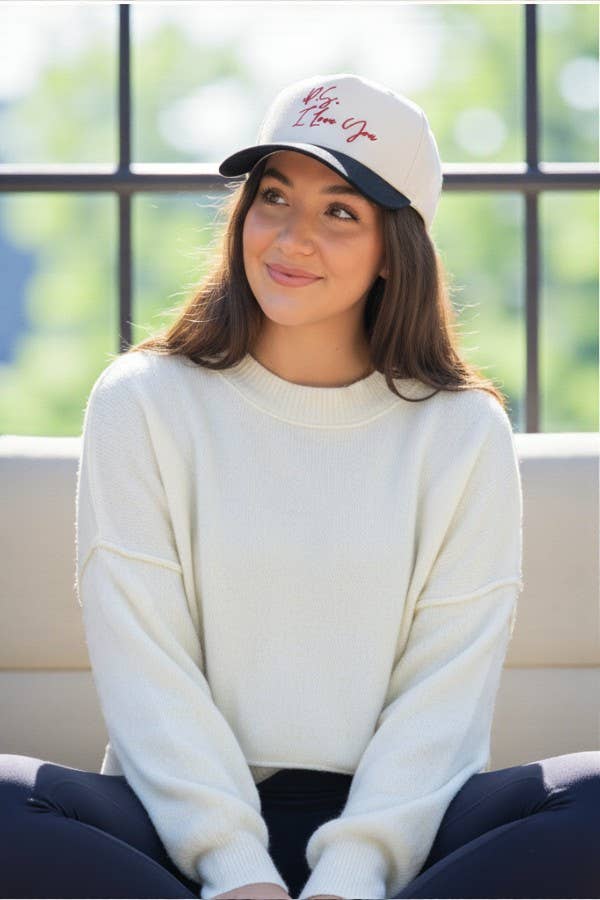 P.S. I Love You Embroidered Hat