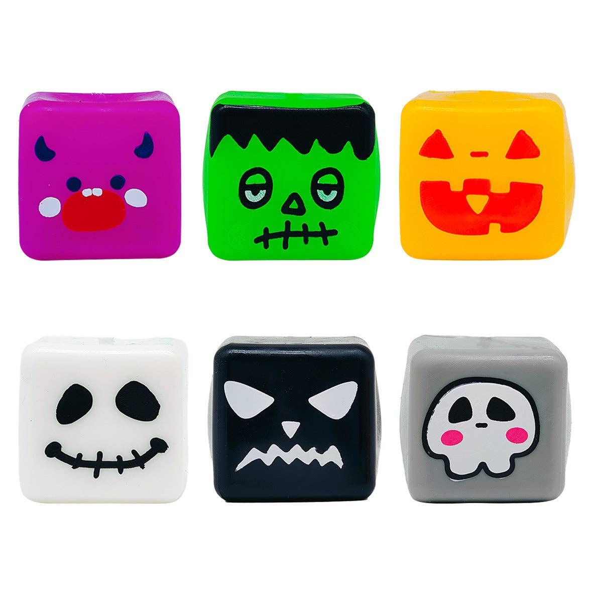 Halloween Mini Ice Cube TPR Squishy Slow-Rising Stress Relief Toy