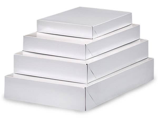Recycled White Apparel Gift Boxes