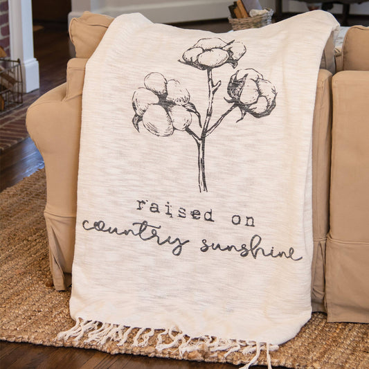 Country Sunshine Woven Throw