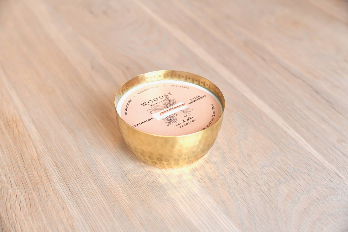 Spring Collection-Solid Brass 14oz Pure Soy Candle