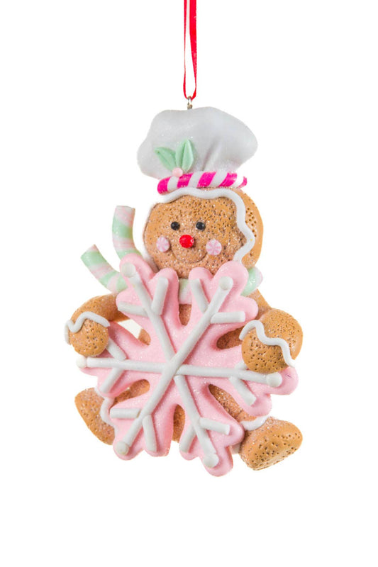 Hanging Brown Gingerbread Ornament