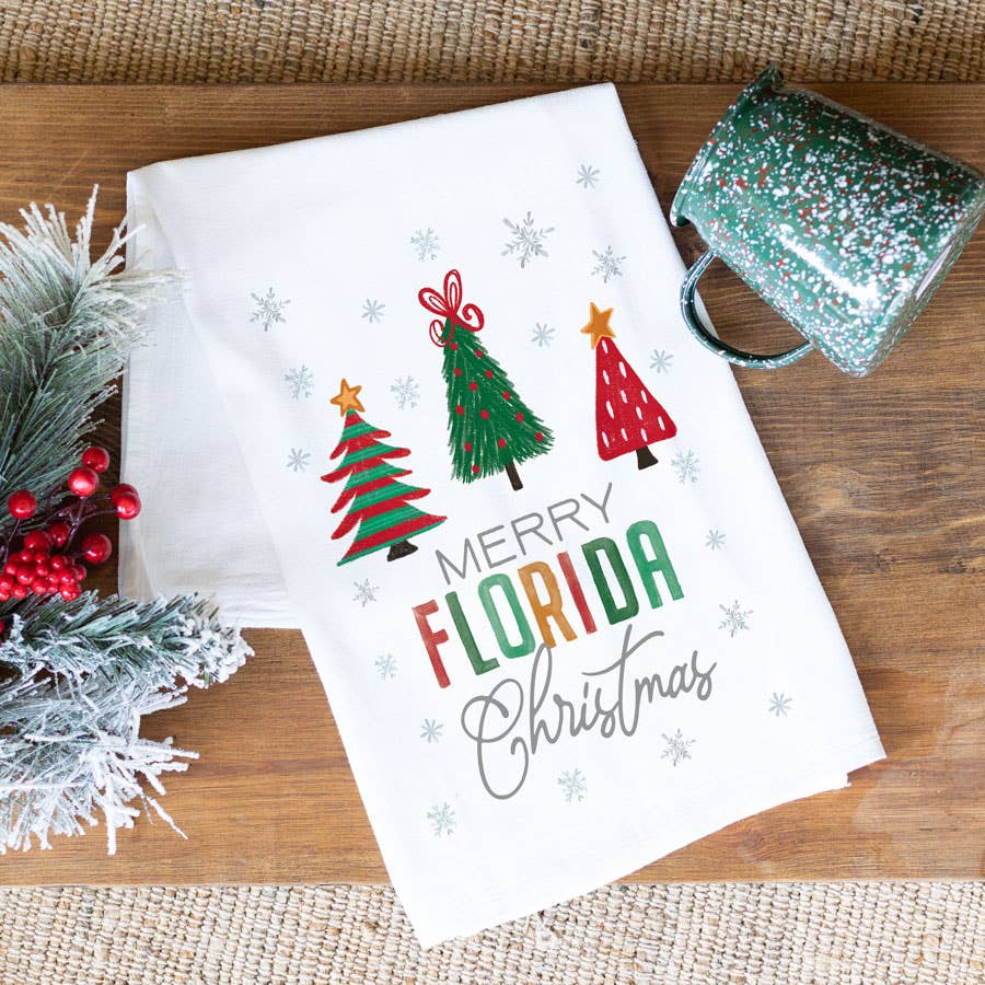 State Products, Kitchen Towel, Christmas Decor, Custom Towel
