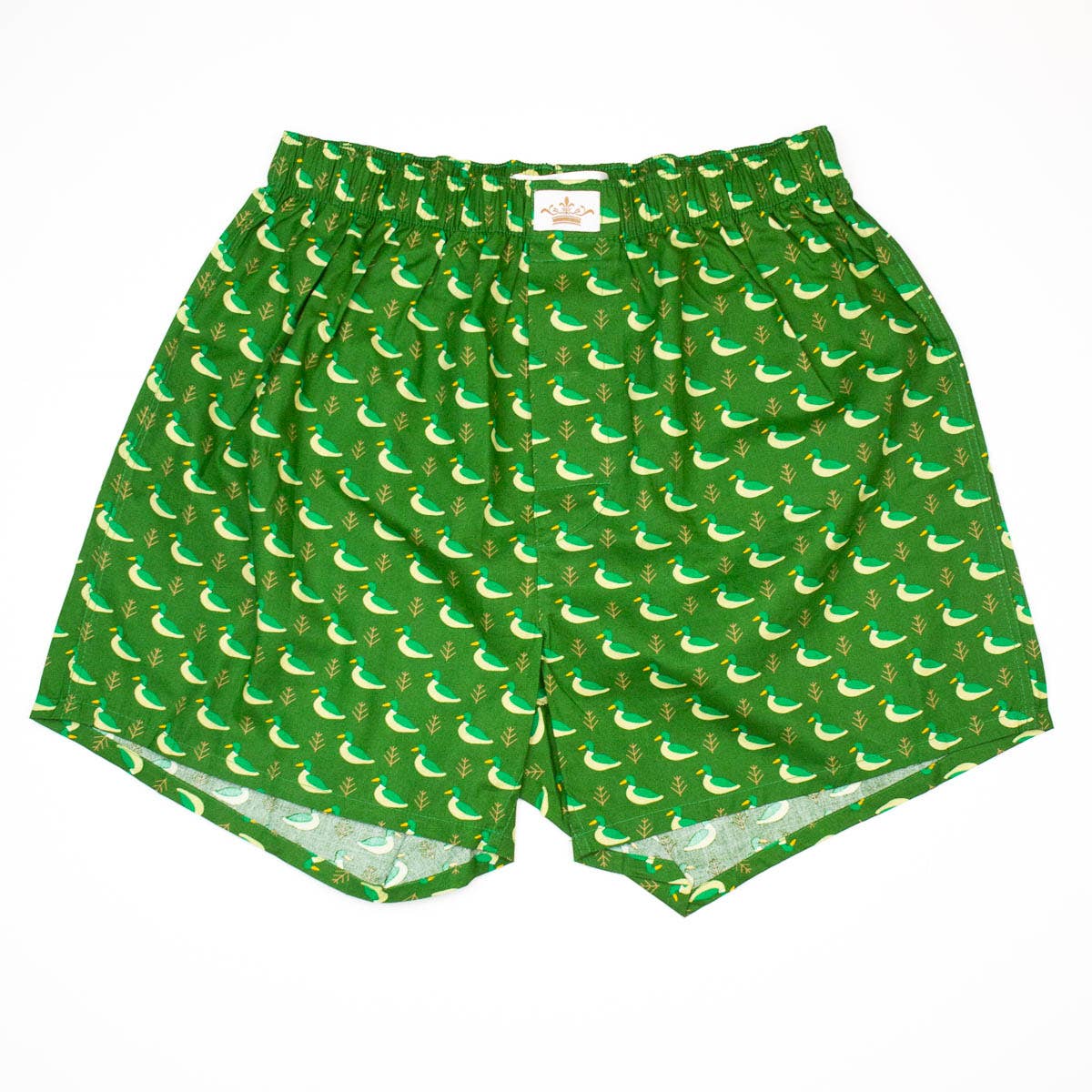 Men's Duck Boxers   Hunter Green/Taupe   -Asst.