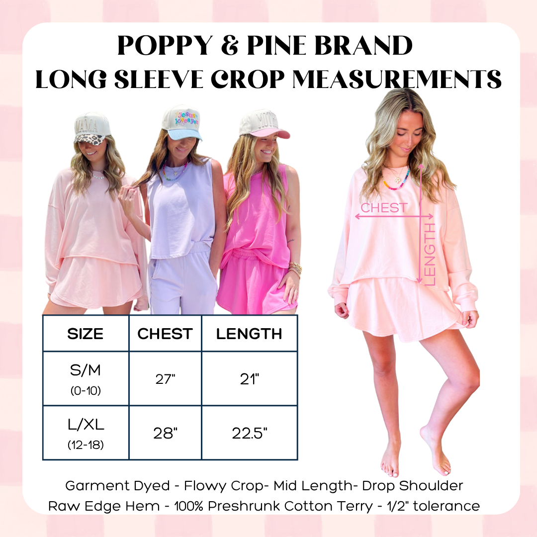 Pink Long Sleeve Crop