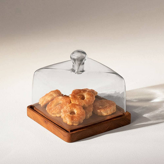 Cake Square Glass Cloche