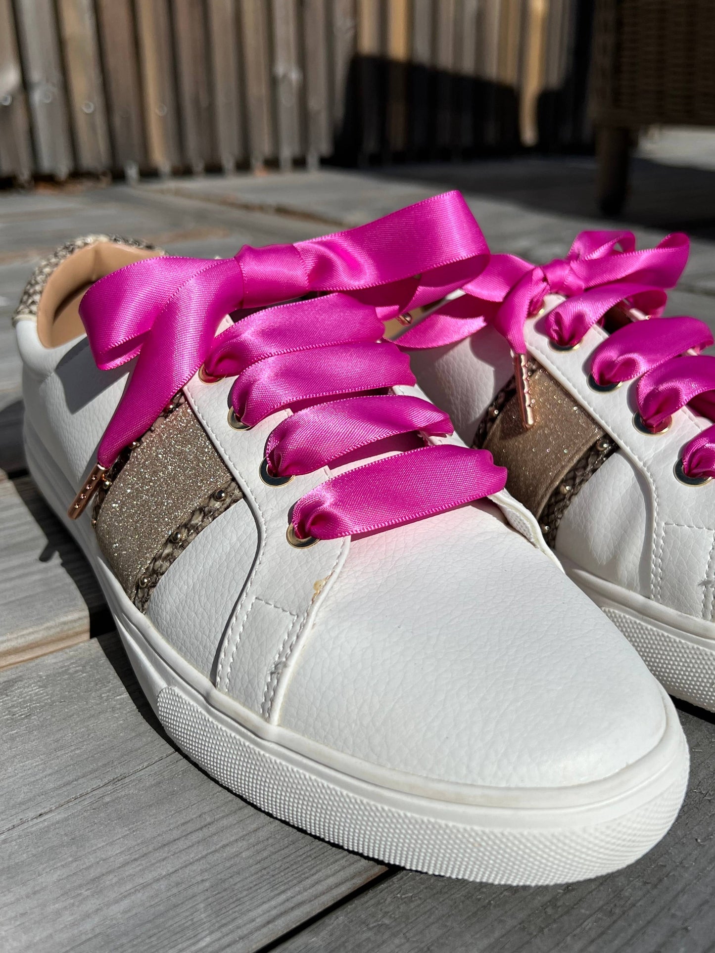 Pink Rose Silk - Shoelaces