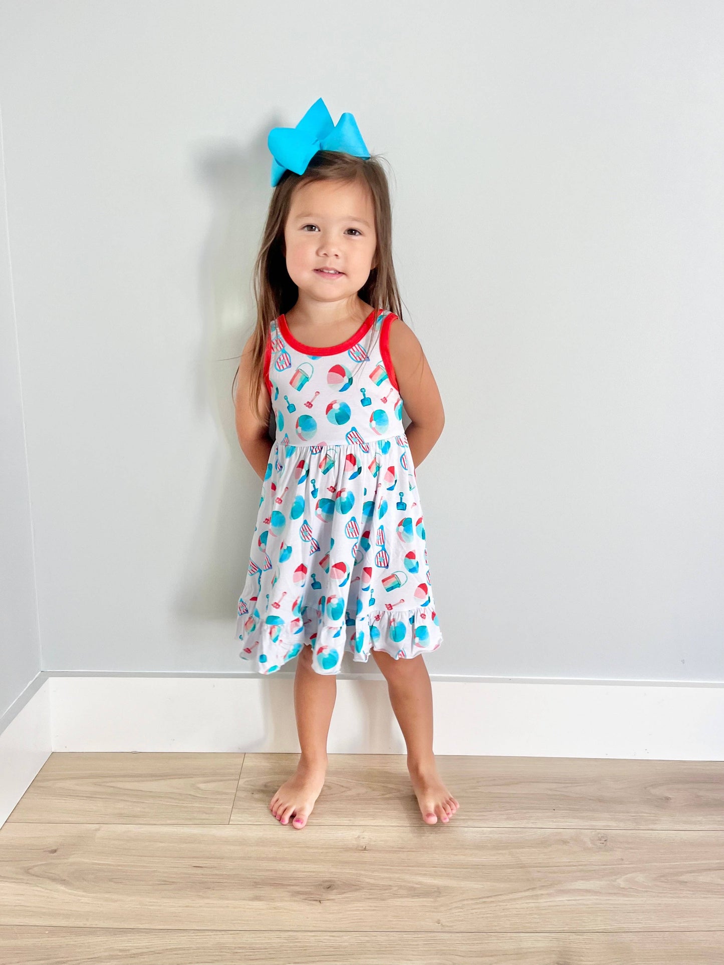 Patriotic Beach Toys Twirl Dress