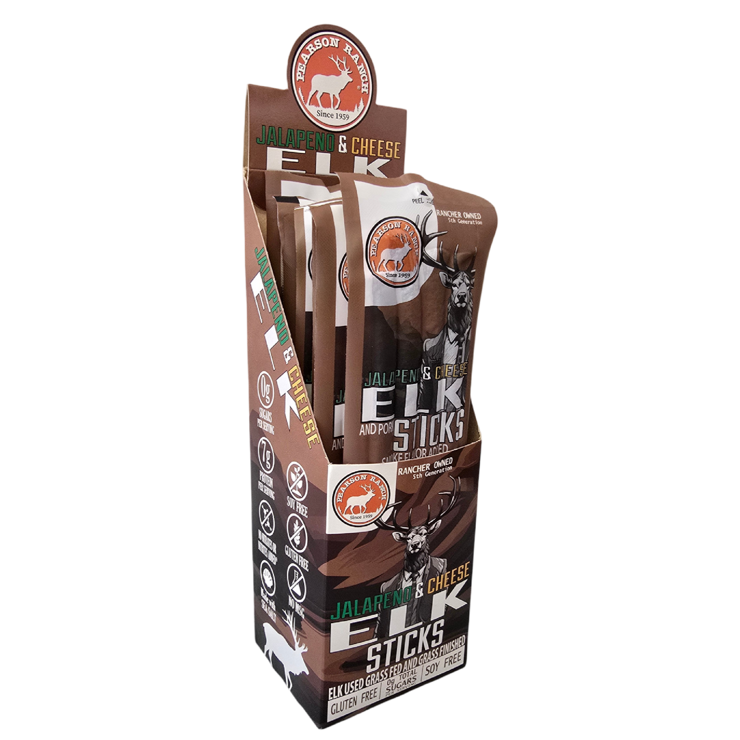 Elk Jalapeno Cheese Snack Stick