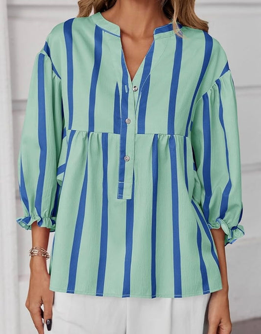 Babydoll Top with Puff Sleeves