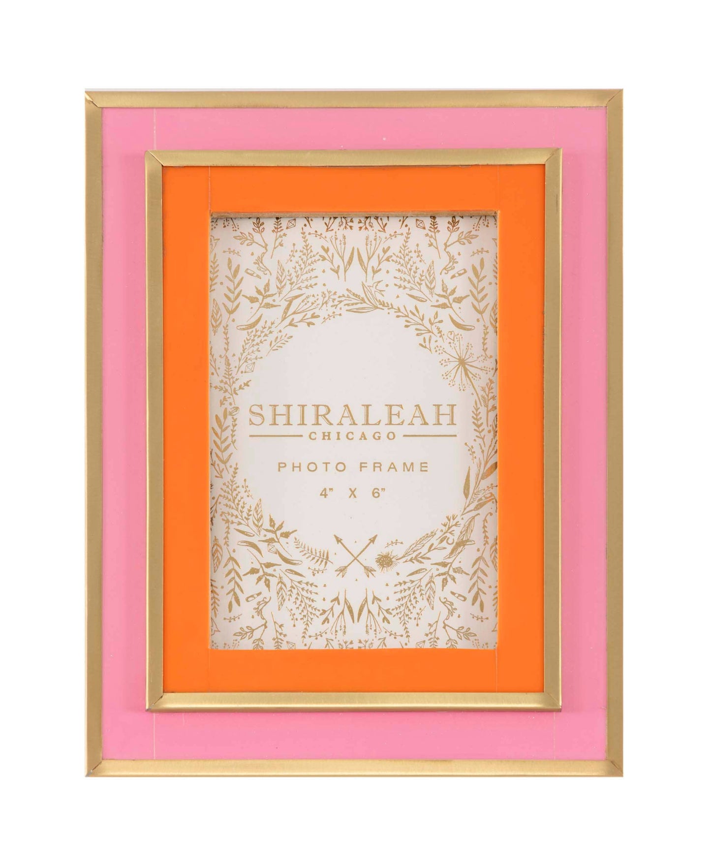 VIVA 4" x 6" LAYERED PICTURE FRAME,PINK