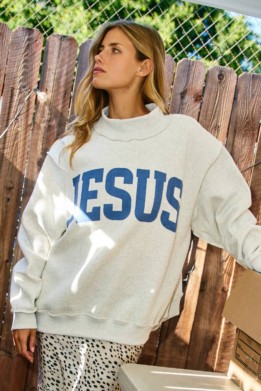 IT2594-JESUS 'JESUS & GOD IS GOOD' Reversible Sweatshirt